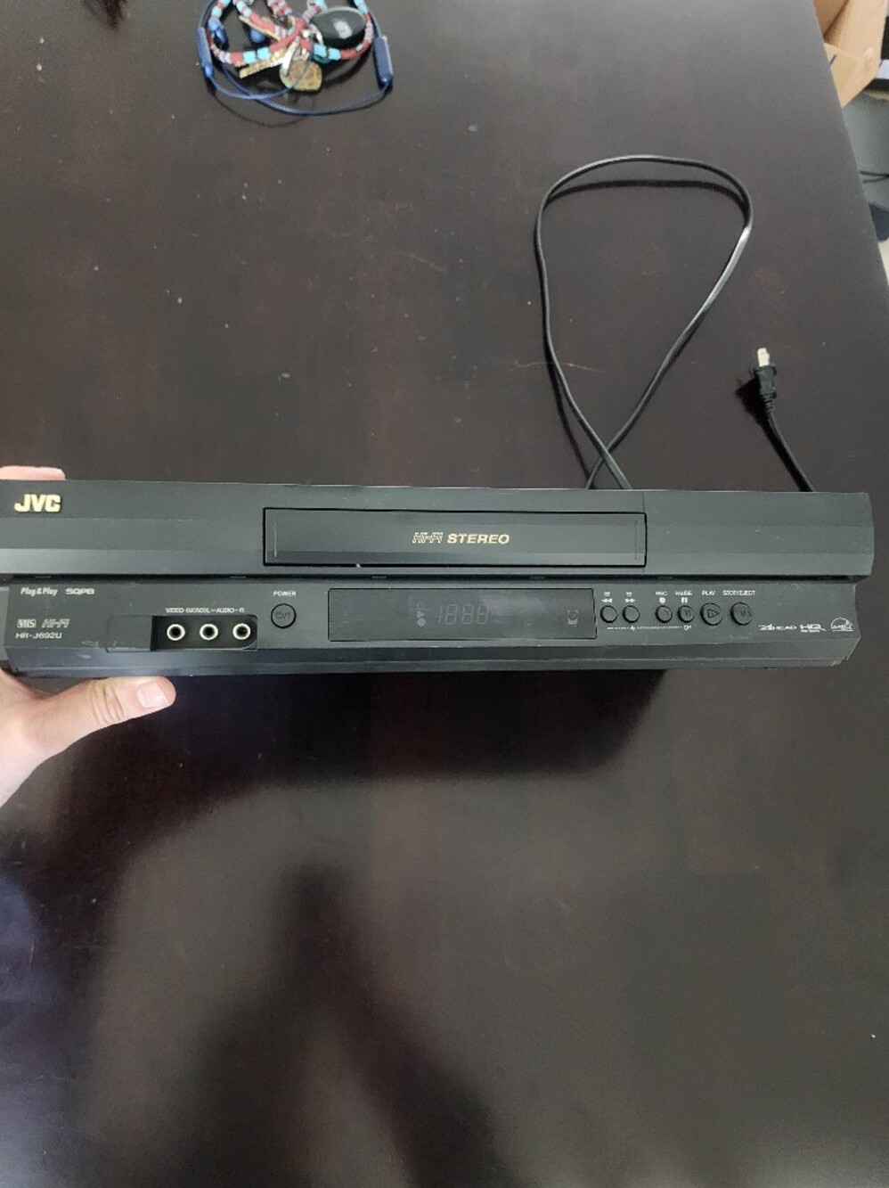 JVC Black VCR Player - Classic VHS Deck HR-J692U